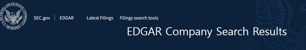 SEC 보고서 사이트